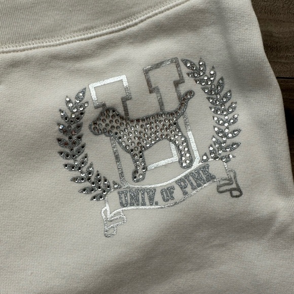 PINK Victoria's Secret White Bottoms - Picture 2 of 3